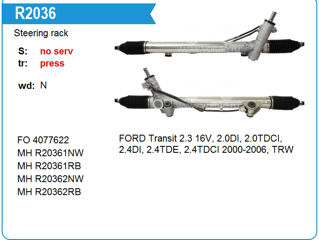 Ford tranzit 2000-2014 - caseta de directie (рулевая рейка) foto 2