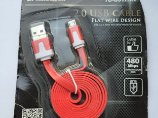 Cable USB 2.0 A Male to USB 2.0 Micro 5P B Male