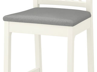 Scaun de bar din lemn cu spătar, calitativ IKEA foto 3