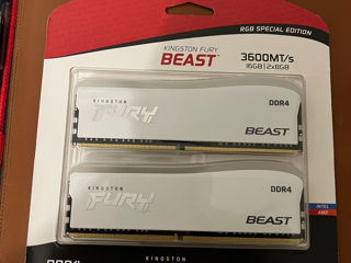 Kingston DDR4 RGB  3600 MHz 16GB (Kit of 2*8GB)