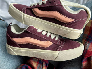 Vans KNU Skool Burgundy/Pink Women's foto 2