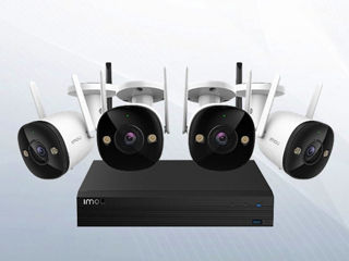 Комплект видеонаблюдения - «dahua imou kit/nvr1104hs-w-s2/4-f22fep/1hddx1tb»