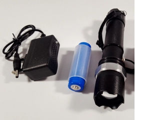 LED lanterna Handheld reîncărcabilă SWAT (1 LED) cu Zoom foto 2