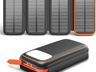 Power Bank Solar Charger 27000mAh с четырьмя солнечными панелями foto 10