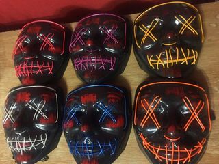 Светодиодная неоновая маска «судная ночь» - новый тренд ! foto 10