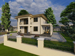 Casă de locuit individuală cu 2 niveluri 135.1m2/P+E/arhitect/3D/cosntrucții/renovări/3D foto 3