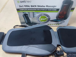 Electromasajor Wellneo Shiatsu 3in1 TOTAL BACK Shiatsu Masager