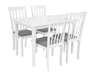 Set de masa si scaune DP Houston White(4 scaune)