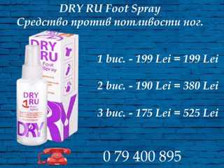 Dry.Dry.  Dryru victorie asupra transpirației! Remediu pentru hiperhidroză. N1. Fabricat in Suedia ! foto 4