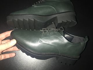 Zara Dark Green Oxfords