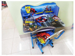 Masa / banca si scaun pentru copii de la 2 la 10 ani foto 7