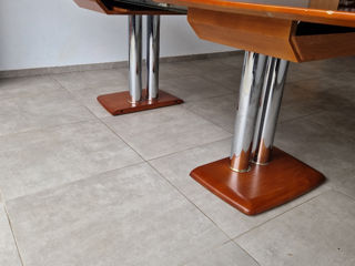 Vind masă cu 6 scaune cu extindere din lemn importată din Germania foto 2