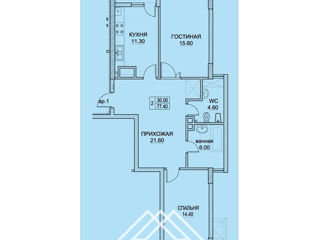 Apartament cu 2 camere, 78 m², Buiucani, Chișinău foto 3