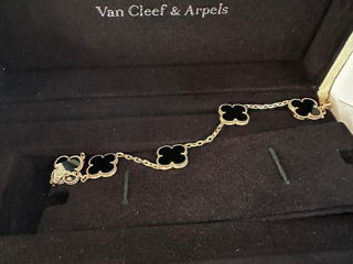Браслет Van Cleef Alhambra Onyx оригинальный
