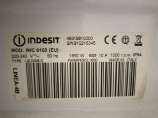 Indesit 6kg in stare foarte buna foto 6