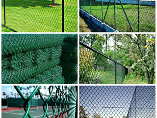 Gard din plasă innodată zincată.сетка шарнирная foto 12