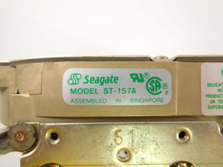 Раритет! жесткий диск hdd ide seagate st-157a 44.4mb для коллекционеров. новый рабочий! 1991 года foto 8