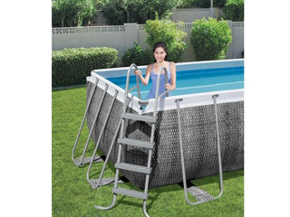 Bestway Piscina Power Steel 412x201x122cm, 8124L, carcas metal cu pompă și scară  - livrare, credit foto 5