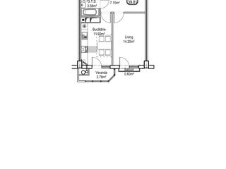 Astercon Grup - sect.Buiucani, apartament cu 1 odaie, 39.78 m2, prețul 790 €/m2 foto 5