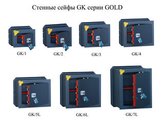 Seif de perete GK - Technomax Gold - cтенные сейфы GK foto 2