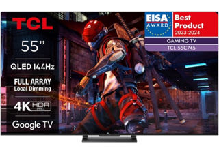 TCL 139cm,QLED 55C745,100Hz,4K, Smart tv, Google tv, NOU sigilat