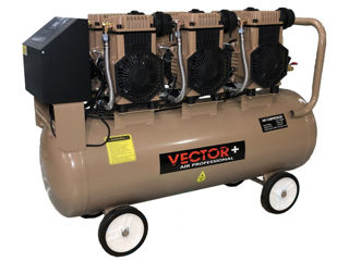 Безмасляные компрессор Vector 1600Wx3 110L -Universalmag