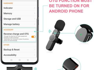 Microfon Lavalier fără fir Type C  Беспроводной микрофон foto 2