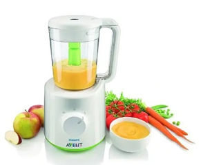 Vând aparat pentru gătit la aburi și blender Philips Avent SCF870/20 "2 în 1". foto 2