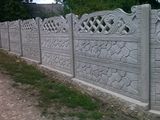 Gard ornamentat din beton, tuburi din beton, fortan hidro-presat foto 3