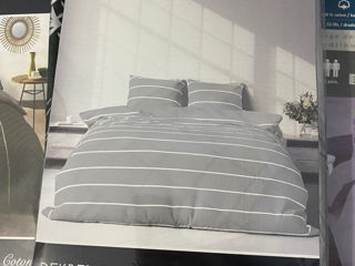 Lenjerie de pat 100% Bumbac. King size 240-220cm. foto 5