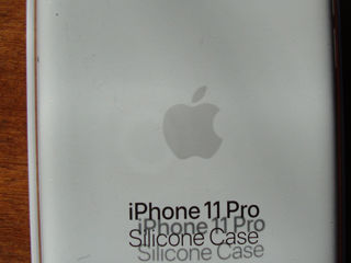 Husa Silicone Case iPhone 11 Pro, original, white, NOU, sigilat –  300 lei foto 1