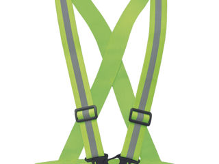 REFROX Elasticated Reflective Body Cross - Galben / Эластичный светоотражающий боди-кросс REFROX ... foto 1