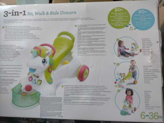 3in1 Sit, Wolk &Ride Unicorn /Premergator/ Tolocar foto 4