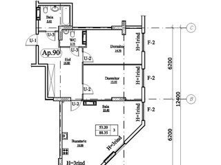 Apartament cu 3 camere, 89 m², Buiucani, Chișinău foto 6