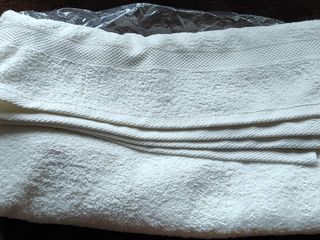 Полотенце белое плотное сауна 100х150 см Турция foto 3