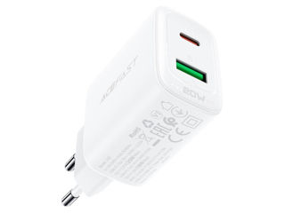 Încărcător cu două porturi ACEFAST A25 PD20W (USB-C+USB-A). foto 5