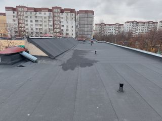 Reparația acoperișului plat cu membrane bituminoase foto 13