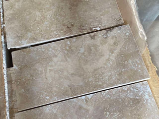 Тротуарная плитка из натурального камня травертин, плитка для беседки, плитка на террасу  фото 9