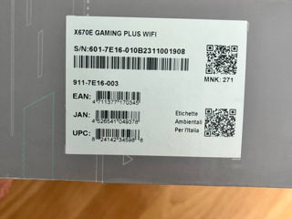 Vând Placă de bază MSI X670E Gaming Plus WiFi pentru AMD Ryzen, nouă, sigilată foto 3