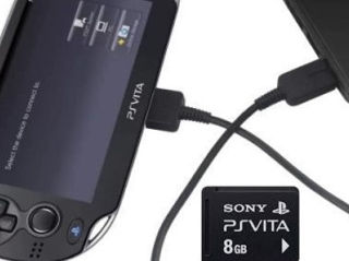 Кабель USB зарядки и карта память 4GB-8GB для PS Vita