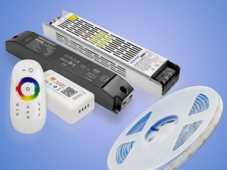 Banda led COB, surse de alimentare LED, banda LED RGB, controller pentru banda LED, panlight, dimmer foto 2