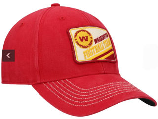 Men's '47 Burgundy Washington Football Team Upland MVP Logo Adjustable Hat foto 3