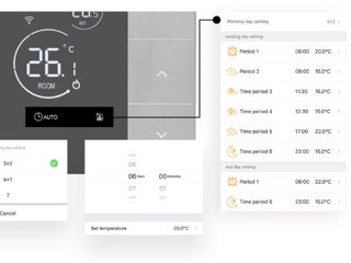 Termostat smart , wi-fi control din aplicatie. Термостат wifi foto 5