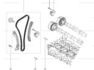 комплект цепи ГРМ Renault Scenic,Grand Scenic,Scenic 0.9/1.2/1.4 TCE 09- foto 6