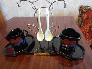 Кофейные чашки в наборе - Новое , на подарок. 100 лей, другое. foto 3