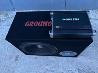 Subwoofer GroundZero+amplificator foto 3