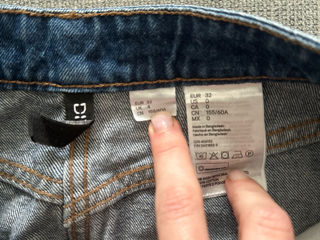 Fusta denim H&M,mar xs foto 2