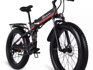 Bicicleta electrica MX01, Shengmilo, Pliabila, 26'', 1000W, 40KM/H, 7 Viteze, Roșie