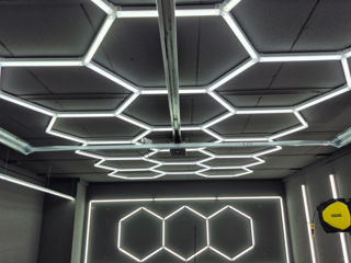 Hexagon led detailing led tavane foto 0