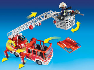 Jucărie constructor Playmobil mașină de pompieri foto 8